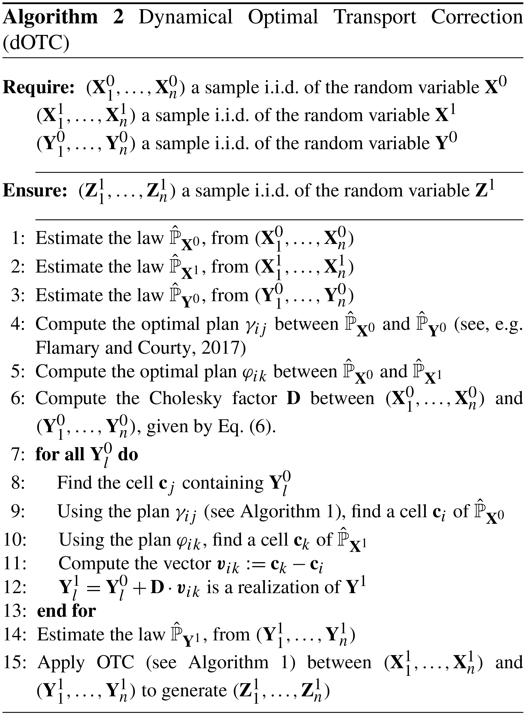 Hess Multivariate Stochastic Bias Corrections With Optimal Transport